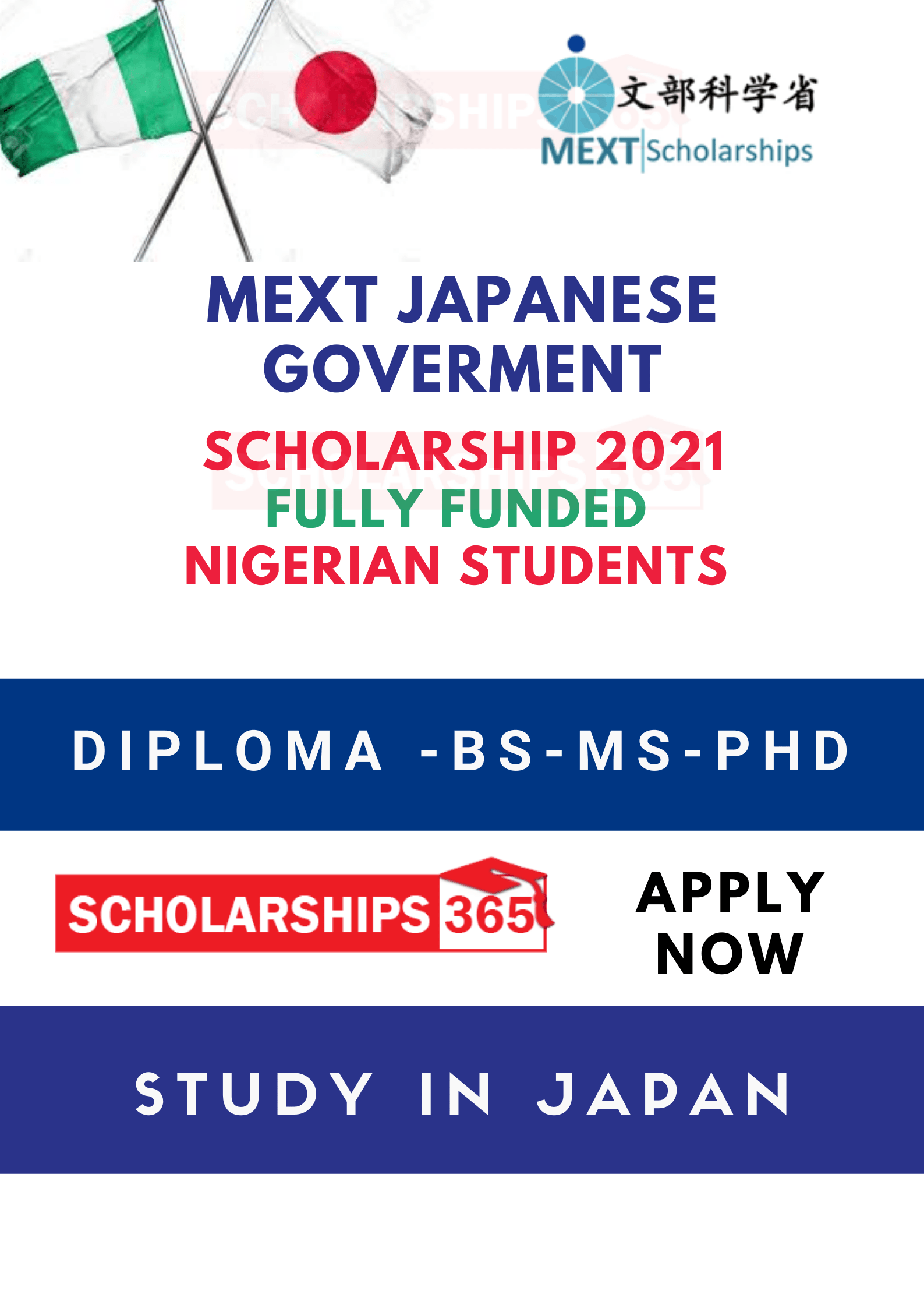 MEXT Scholarship 2021 for Nigerian Students Fully Funded